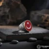 1-107-1.webp Ay Yıldızlı Oval Gümüş Yüzük