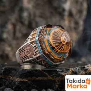 Firuze Taşlı Erkek Yüzükleri