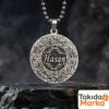 Kişiye Özel İsimli Madalyon Gümüş Erkek Kolye