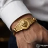 1-24-6.webp Gold Kaplama Aslan Gümüş Bileklik