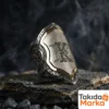 Yeni Zihgir Model Monogram Gümüş Erkek Yüzük