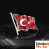 Ay Yıldız Gümüş Yüzük ve Rozet Set