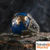 1-40.webp Kızıl Elma Model Gümüş Erkek Yüzük
