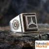 1-72.webp Mercedes Model Gümüş Erkek Yüzük