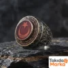 İsimli Ay Yıldız Gümüş Erkek Yüzük
