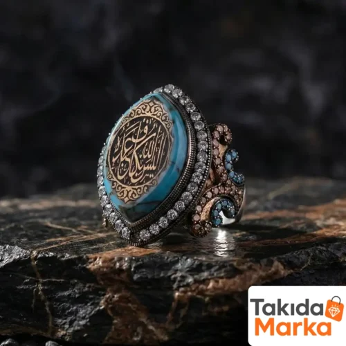 Arizona Firuzesi Sitrin Blue Taşlı Gümüş Kadın Yüzük