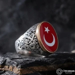 Ay Yıldızlı Erkek Yüzükleri