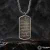İnşirah Suresi Yazılı Gümüş Askeri Künye