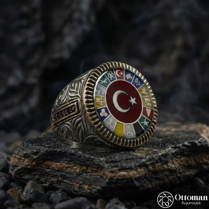 Türk Devletleri Gümüş Yüzük