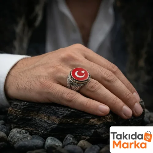 2-211.webp Ay Yıldızlı Gümüş Yüzük
