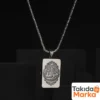 2 Kapaklı Gümüş Erkek Kolye