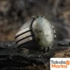 2-26.webp Labradorid Taşlı Pençe Model Gümüş Erkek Yüzük