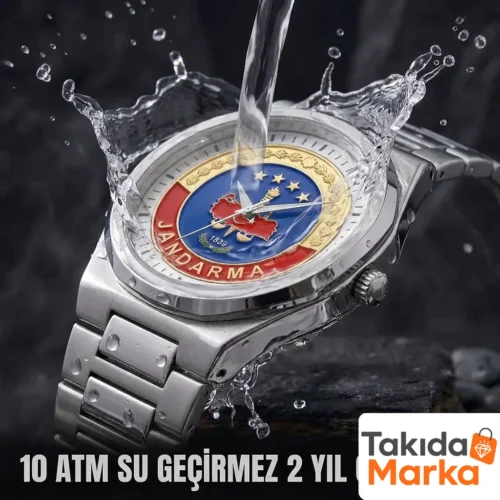 Jandarma Gümüş Kadranlı Kol Saati