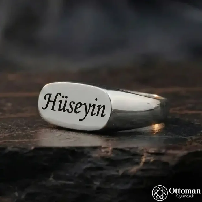 Kişiye Özel İsimli Gümüş Yüzük
