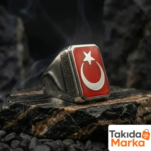 3-29-1.webp Ay Yıldız Gümüş Erkek Yüzük