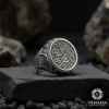 3-74-2.webp La İlahe İllallah Kılıç Motifli Gümüş Yüzük