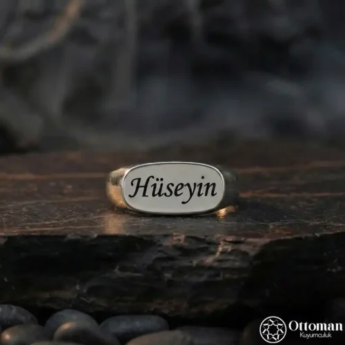 Kişiye Özel İsimli Gümüş Yüzük