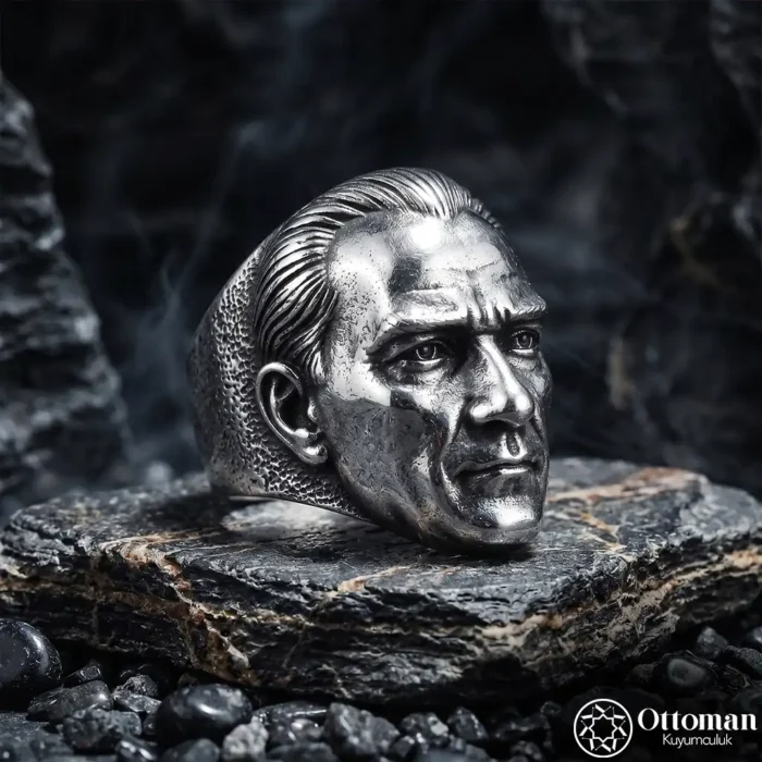 Gazi Atatürk Gümüş Yüzük