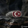 Ay Yıldızlı Gümüş Yüzük