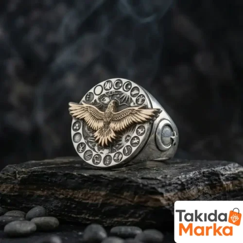 Göklerin Hakimi Kartal Gümüş Yüzük