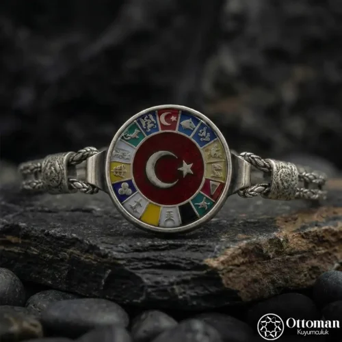 16 Türk Devleti Gümüş Bileklik