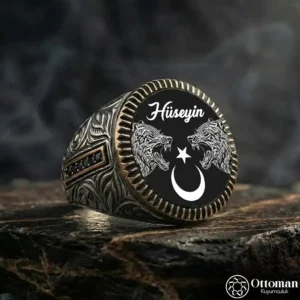 Ay Yıldızlı Erkek Yüzükleri
