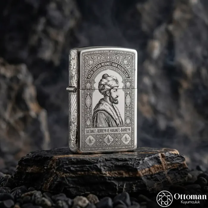 Fatih Sultan Mehmet Han Özel Tasarım Premium Çakmak