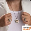Beyaz Zirkon Taşlı Gümüş Yüzük