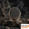 Tevhid Mührü AKİK Taş Yazılı Gümüş Yüzük