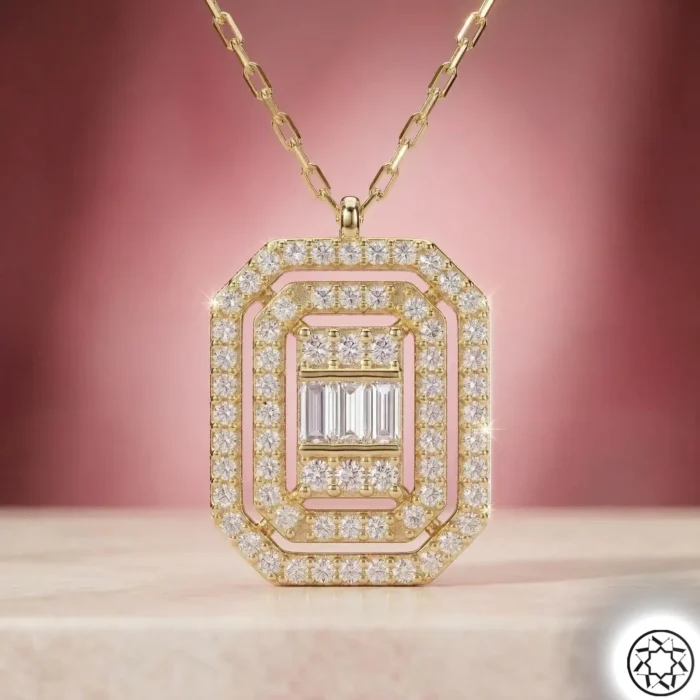 Gold Baget Kadın Gümüş Kolye