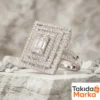 Baget Taşlı Kadın Gümüş Yüzük