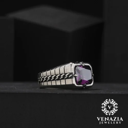 VENAZIA-14-AGUSTOS-20230410.webp Ametist Taşlı Gümüş Yüzük