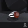 Akik Taşlı Gümüş Yüzük