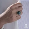 Akik Taşlı Gümüş Yüzük