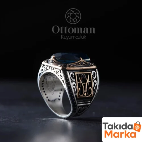 cift-desenli-ozel-tasarim-paraiba-tasl-5a85e3.webp Özel Tasarım Paraiba Taşlı Gümüş Erkek Yüzük