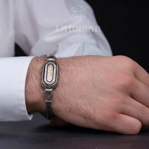 Kördüğüm Model Yeni Gümüş Erkek Bileklik