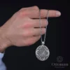 Koruma Dualı Gümüş Madalyon Kolye
