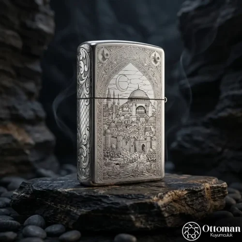 2 Fatih Sultan Mehmet Han Özel Tasarım Premium Çakmak