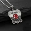 Çift Başlı Kartal İsimli Gümüş Kolye