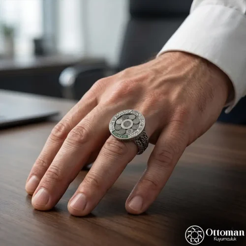 1 Mühr-ü Süleyman ve Kelime-i Tevhid Gümüş Yüzük