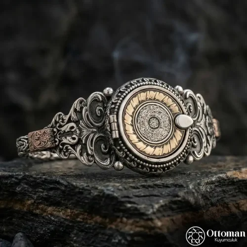 1 İsimli Dualı Kapaklı Gümüş Bileklik