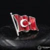 Ay Yıldız Gümüş Yüzük ve Rozet Set