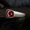 Türk Balası Ay Yıldızlı Gümüş Yüzük