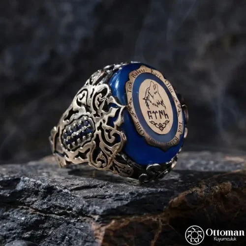 2 Bozkurt Model Gümüş Erkek Yüzük