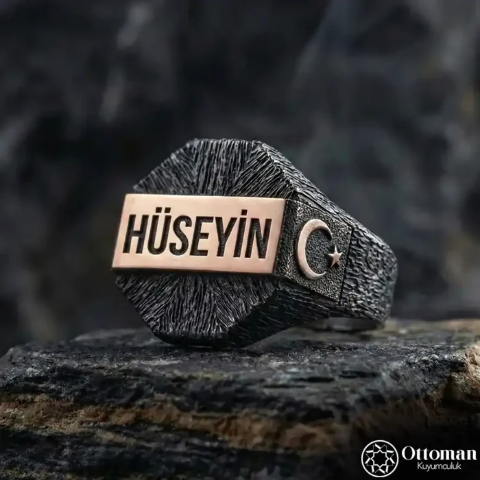 Eskitme Model İsimli Gümüş Yüzük