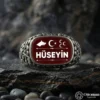 3 Kişiye Özel Türk Devletleri Gümüş Yüzük