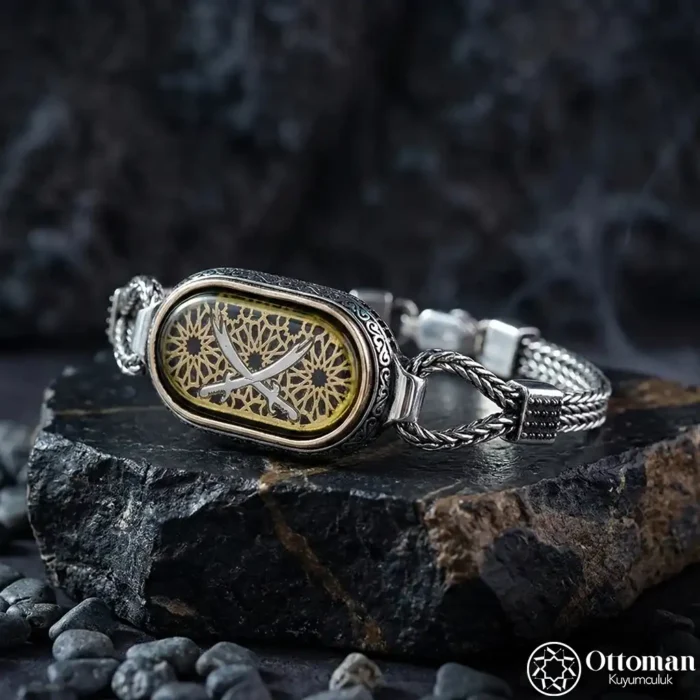 Zülfikar Model Gümüş Erkek Bileklik