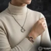 3 Ay Yıldız Gümüş Kolye ve Bileklik Set
