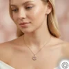 Rose Yıldız Kadın Gümüş Kolye