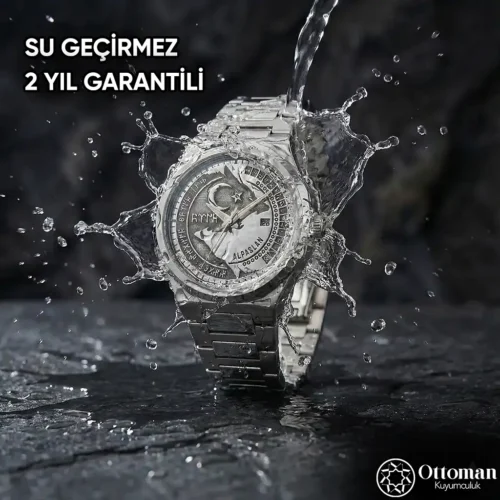 SU GEÇ Bozkurt Gümüş Kadranlı Kol Saati